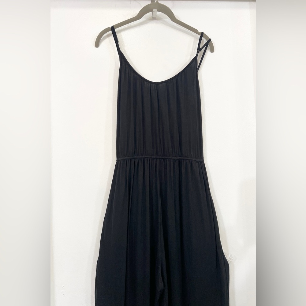 Cider V-Neck Solid Knotted Wide Leg Jumpsuit - image 2